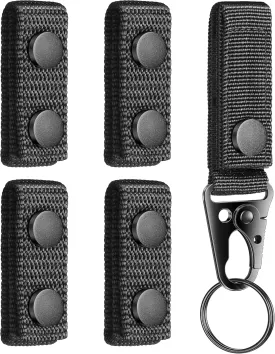 5 Pcs Belt Keepers for Duty Belt, Nylon Basketweave Belt Keepers for 2" Wide Police, Law Enforcement, Correctional Officer, Molle Battle and Tactical Belts