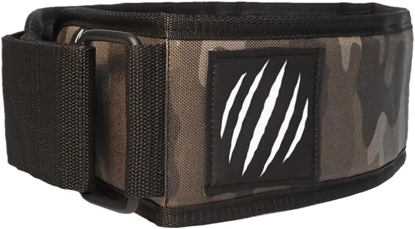Bear KompleX Premium Leather APEX Weightlifting Belt, Abdominal & Back Support, Powerlifting, Squats and Weight Training, Low Profile, Firm Back for Easily Adjustable.