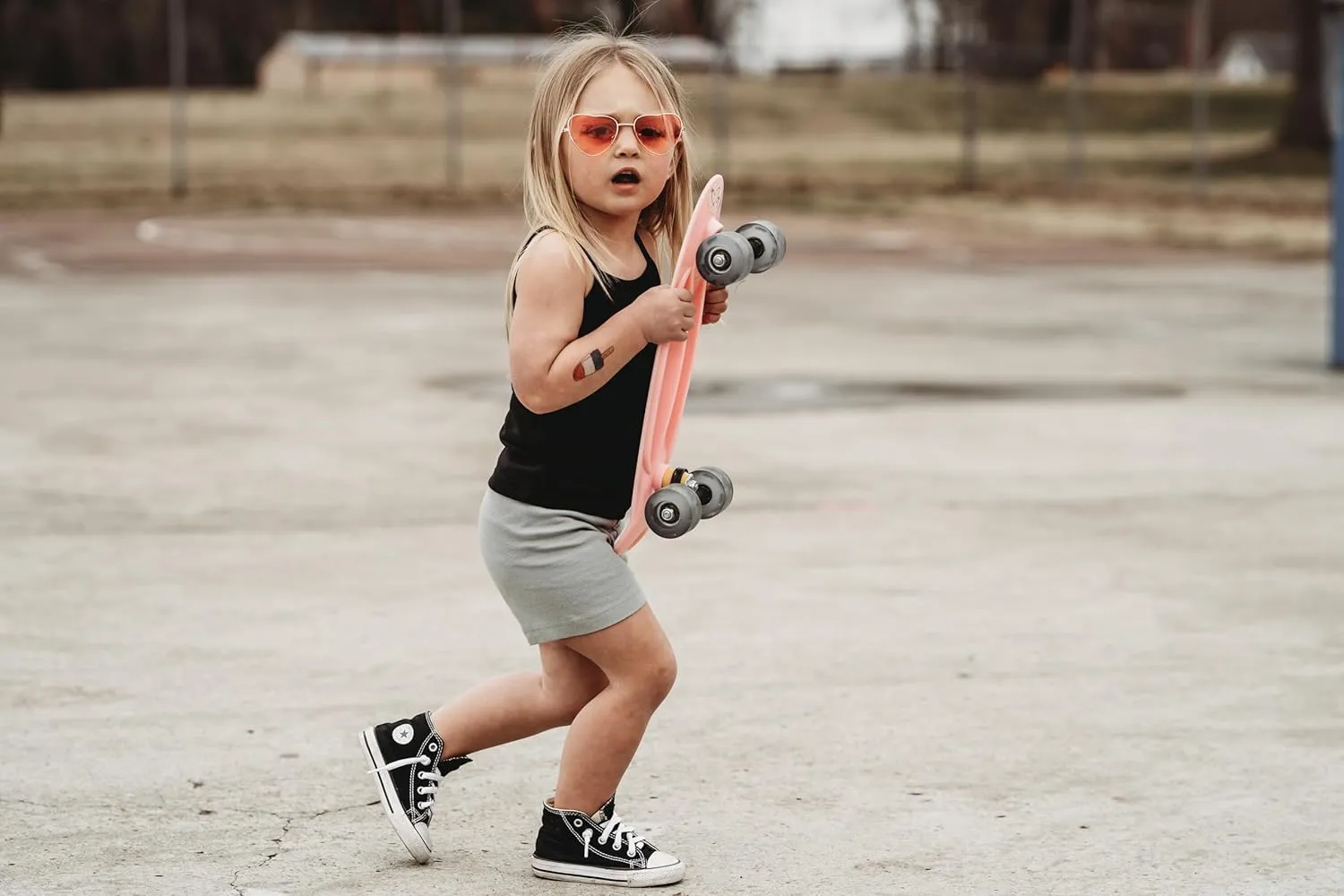 Charcoal Cotton Bike Shorts for Girls by City Threads