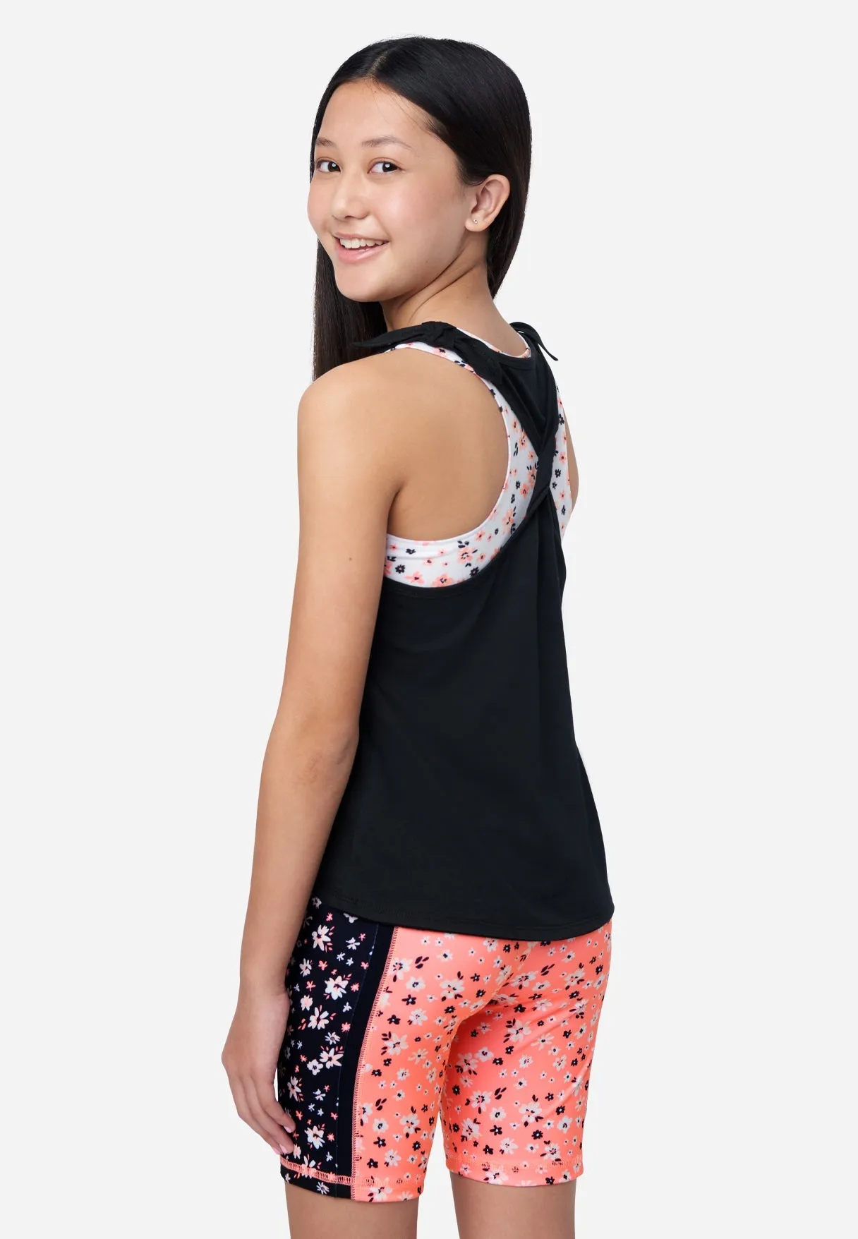 Collection X by Justice Twist Back 2fer Tank Top