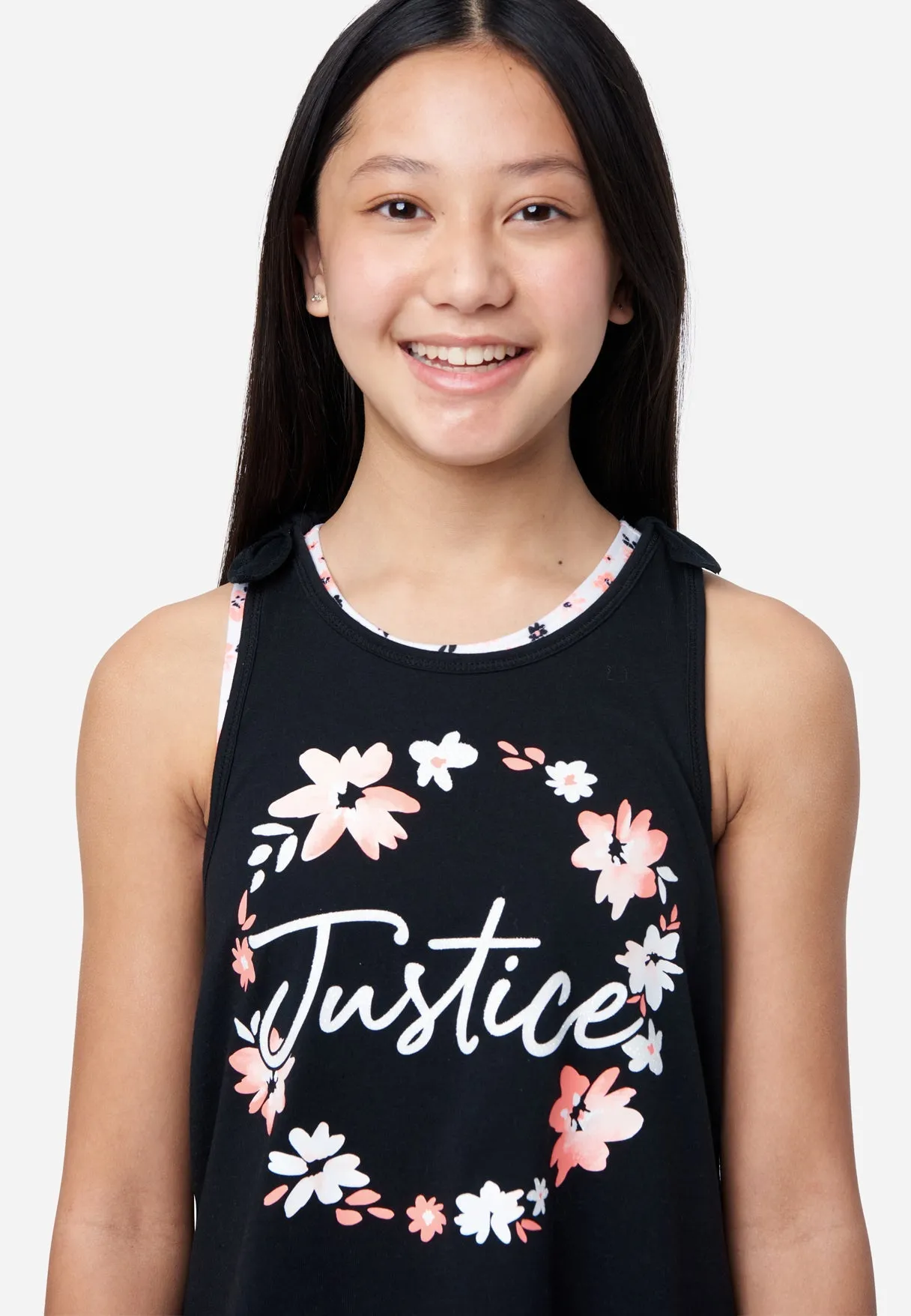Collection X by Justice Twist Back 2fer Tank Top
