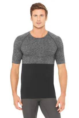 Energy Short Sleeve Crew - Black/Graphite Heather