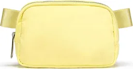Fanny Pack Cross Body Bag Small Crossbody Bags for Women Men Trendy Nylon Waterproof Mini Purse Travel Running Belt Bag Lulu Dupes Bum Hip Chest Waist Pack Side Bag Must Have Fuchsia