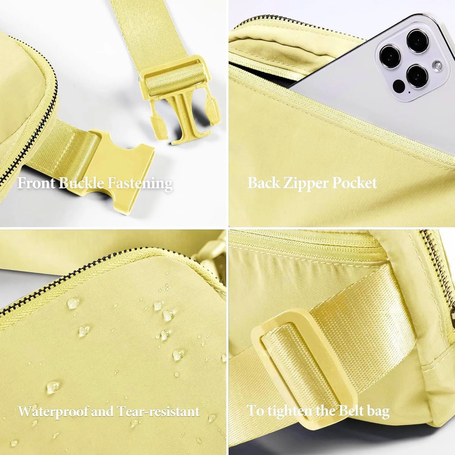 Fanny Pack Cross Body Bag Small Crossbody Bags for Women Men Trendy Nylon Waterproof Mini Purse Travel Running Belt Bag Lulu Dupes Bum Hip Chest Waist Pack Side Bag Must Have Fuchsia