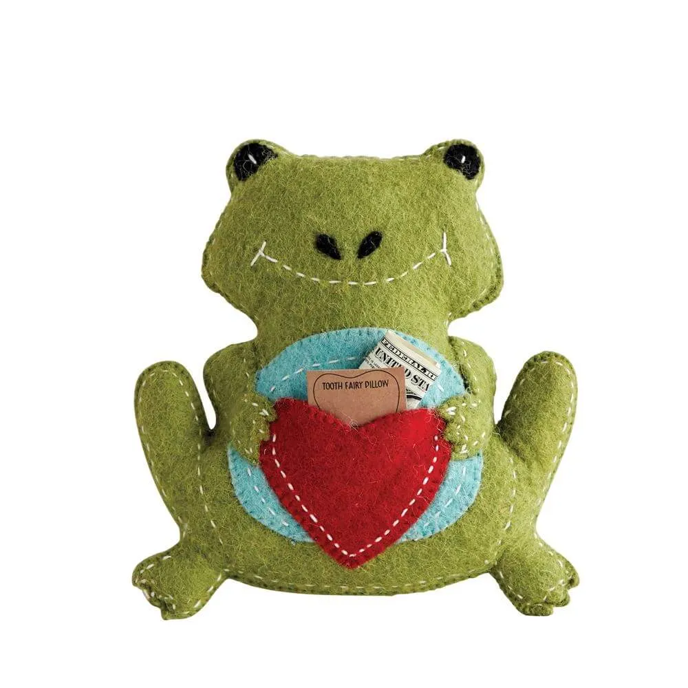 Frog Tooth Fairy Pillow