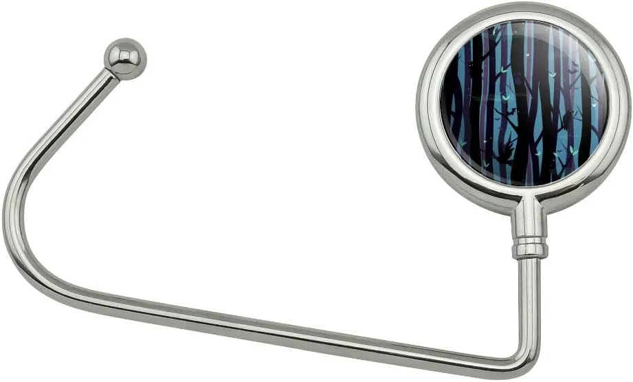 GRAPHICS & MORE Spooky Dark Forest with Crows and Ravens Purse Bag Hanger Holder Hook