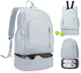 Gym Backpack for Women Foldable Outdoor Weekender Gym Bag with Shoe Compartment & Wet Pocket, Waterproof Sports Backpack, Dance Back Pack & Yoga Track Bag-Blue