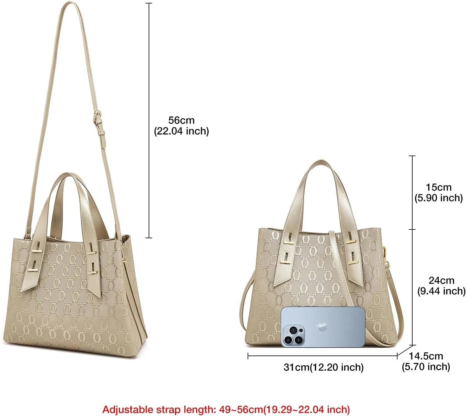 LAORENTOU Women Crossbody Handbags Cow Leather Satchel Handbags for Women Top-handle Shoulder Tote Purses