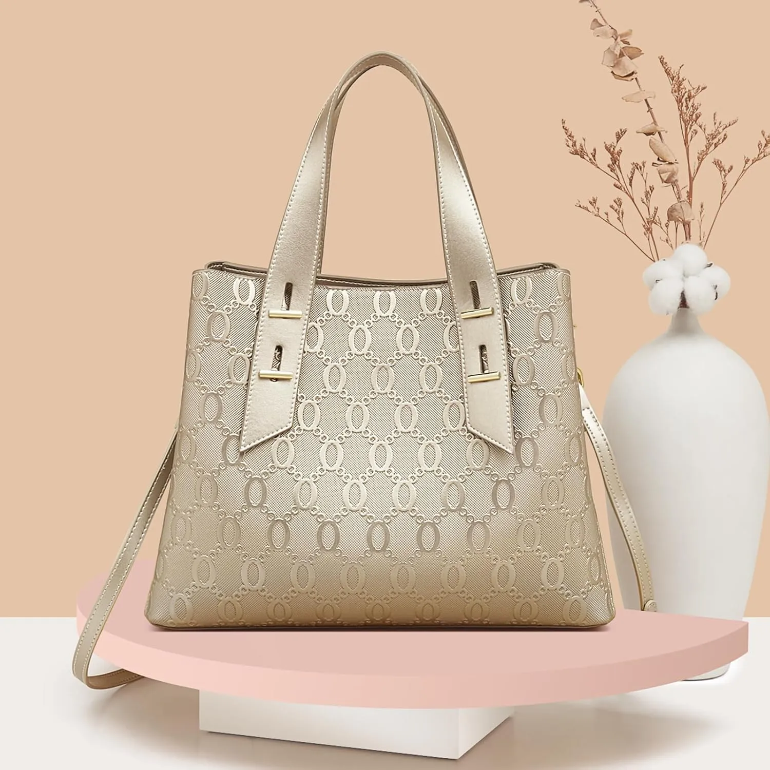 LAORENTOU Women Crossbody Handbags Cow Leather Satchel Handbags for Women Top-handle Shoulder Tote Purses