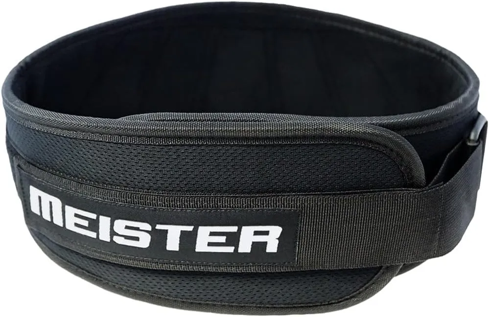 Meister Contoured Neoprene Weight Lifting Belt 6" Back Support