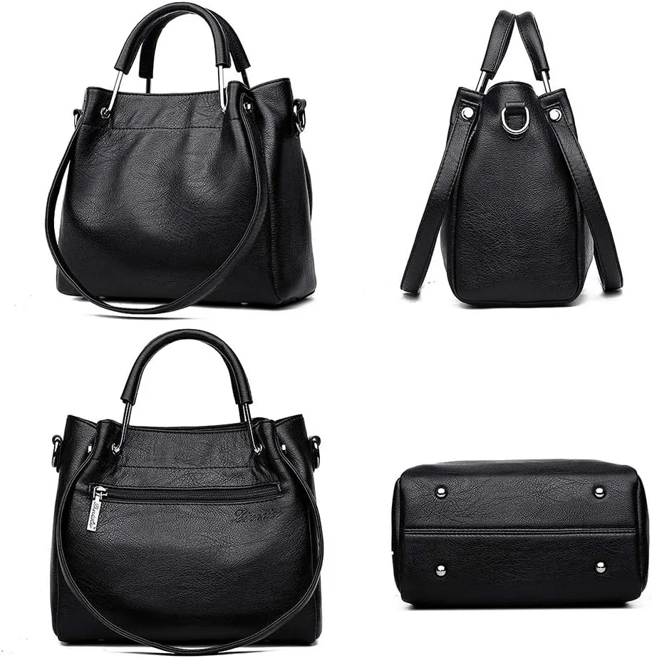 MINTEGRA Hobo Bags for Women Large Tote Handbags PU Leather Shoulder Bucket Purse