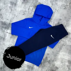 Nike Junior Club Tracksuit Royal Blue - Hoodie & Joggers