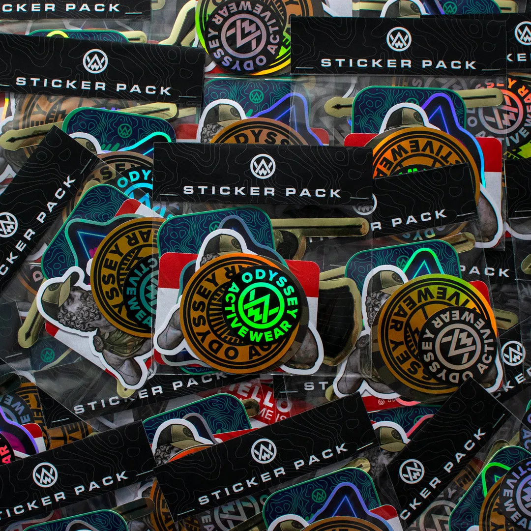 Odyssey Activewear Sticker Pack (8 stickers)