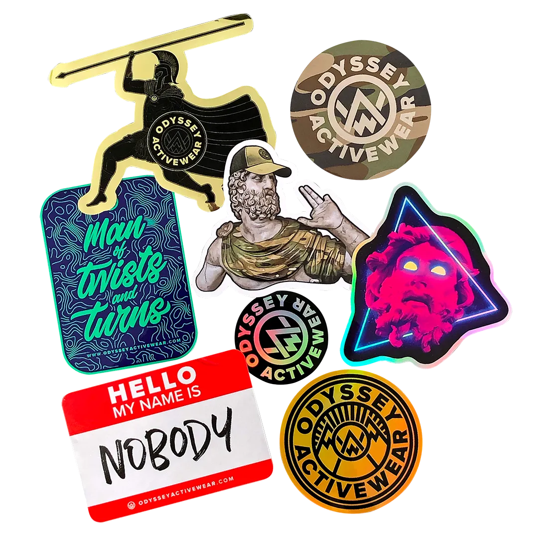 Odyssey Activewear Sticker Pack (8 stickers)