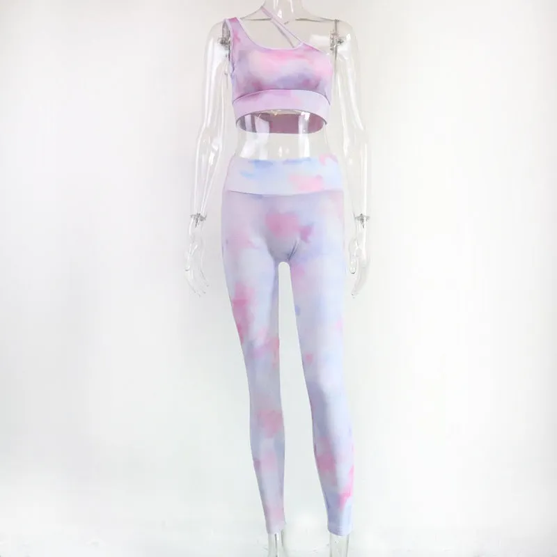 One-shoulder Fashion Activewear Set