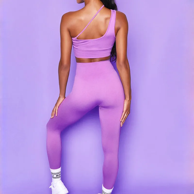One-shoulder Fashion Activewear Set