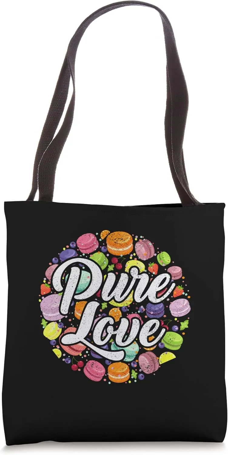 Purest Love macarons Baking Sweet Macarons Tote Bag