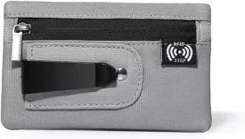 RFID Hidden Clip Stash Money Belt - Ultra Thin Anti-Theft Travel Pouch with Credit Card Slots for Women/Men, Perfect for International Travel, Daily Commute & Outdoor Activities (Grey)