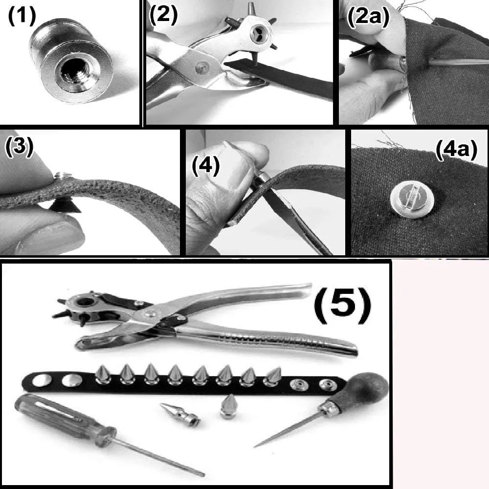 Round Flat Head Chicago Screws Buttons for Leather Crafting, 1/4 Inches (6mm) Repair Screw Post Fastener, Metal Nail Rivet Studs, Silver, 500 Sets, Diameter 3/8 Inches (10mm)