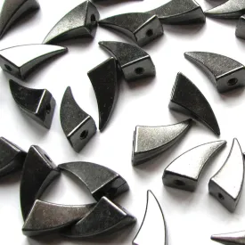 RUBYCA 17MM 100pcs Black Gunmetal Dragon Claw Spike and Studs Metal Screw-Back Spots Leather-Craft DIY Punk Leather Clothes