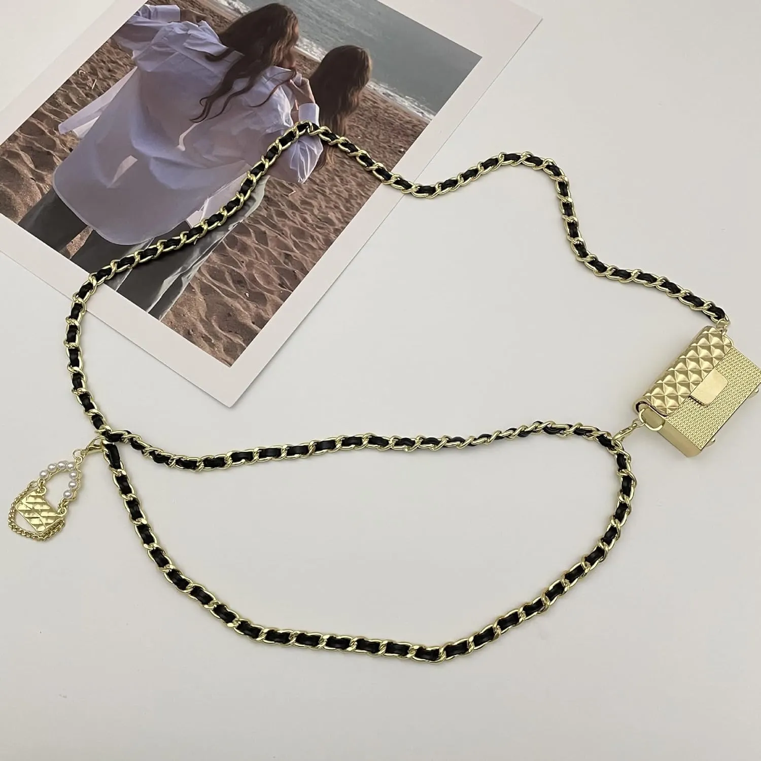 Small Belt Bag Women Mini Crossbody Purse Y2k Vintage 2000s Accessories Metal Gold Purses