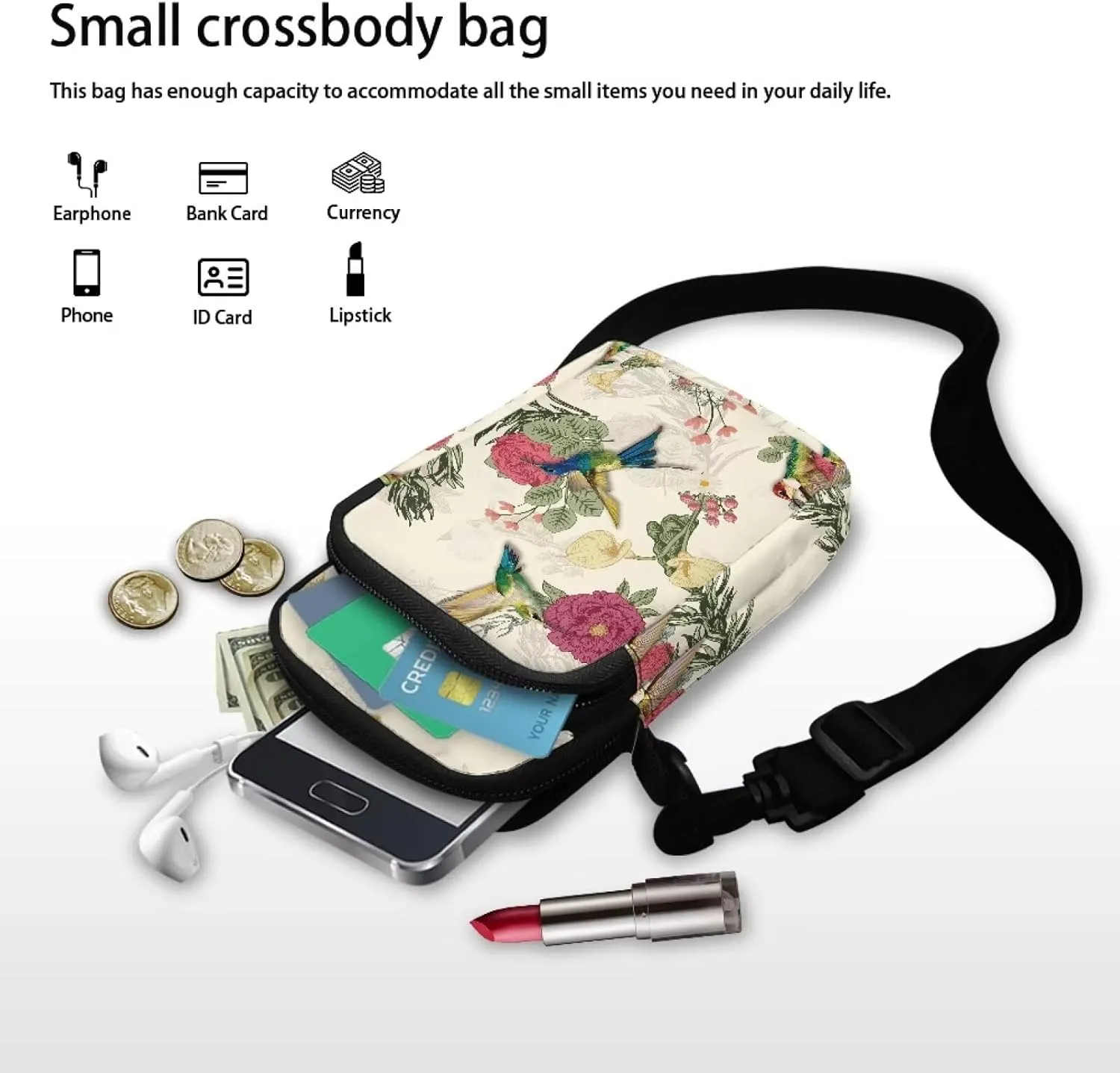 Small Crossbody Bags Purses for Women Crossbody Handbags Cell Phone Wallet Travel Purse Shoulder Bag