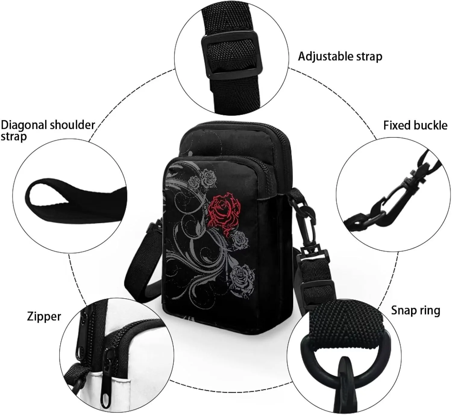 Small Crossbody Phone Bag for Women Cell Phone Purse Wallet Cute Shoulder Bag