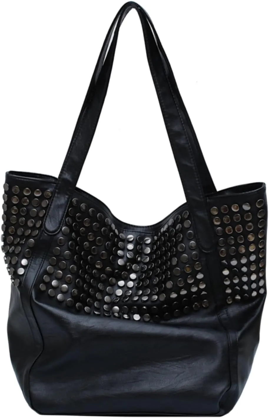 Studded Purse Large Tote Bags for Women Vegan Leather Bag Studded Bag Y2k Purse Gothic Bag