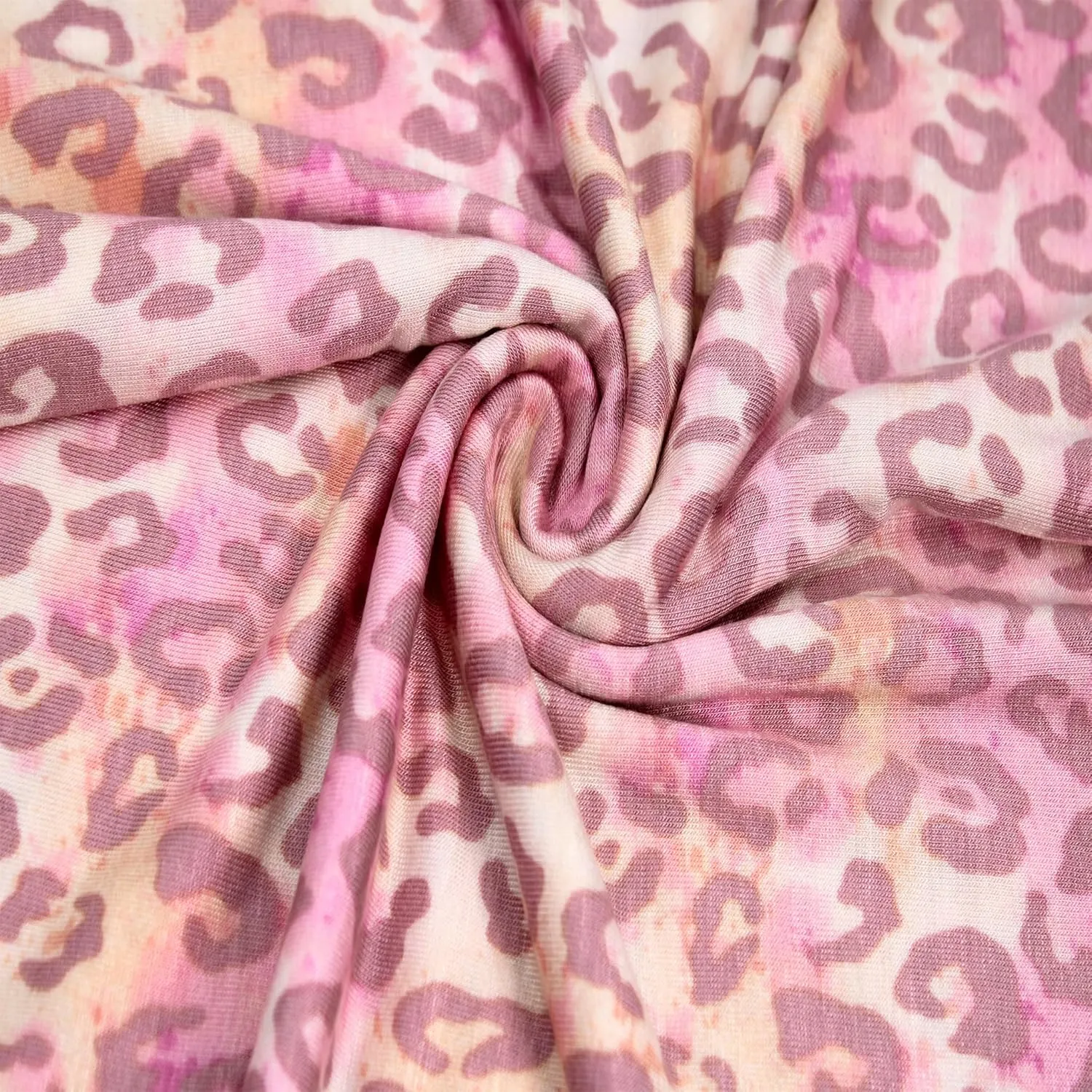 Stylish FABRIC 60" Wide Printed Rayon Spandex Jersey Knit Fabric by The Yard-4-Way Stretch, 180GSM-Soft & Breathable-Apparel, Accessories, Maternity, Decoration & DIY, Vanilla Pink 3 Yards