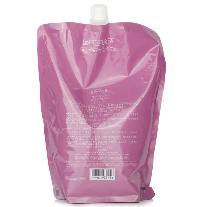 Sublimic Luminoforce Shampoo Refill (colored Hair) - 1800ml