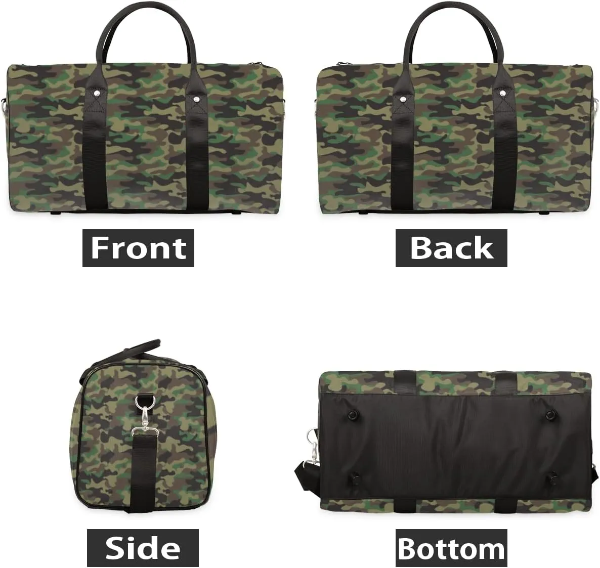 Travel Duffle Bag Women, Camouflage Military Camo Gym Bag Sports Bag,Army Lightweight Waterproof Foldable Overnight Bag, Carry on Shoulder Tote Bags for Hospital Maternity Mommy Gym