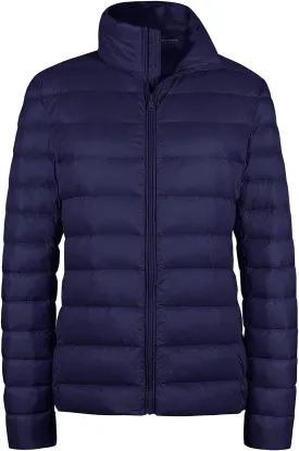wantdo Women's Packable Ultra Light Weight Short Down Jacket